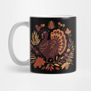 Thanksgiving Treasures: Turkeys, Harvest, and Gratitude Mug